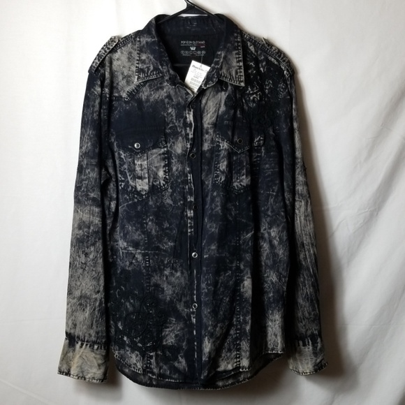 POP ICON CLOTHING Other - Buckle Pop Icon Clothing Size XL Black Grey NWT